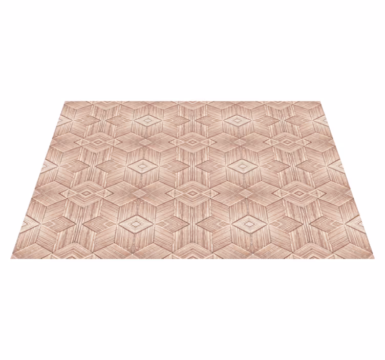 Geometric wood pattern placemat - TenStickers