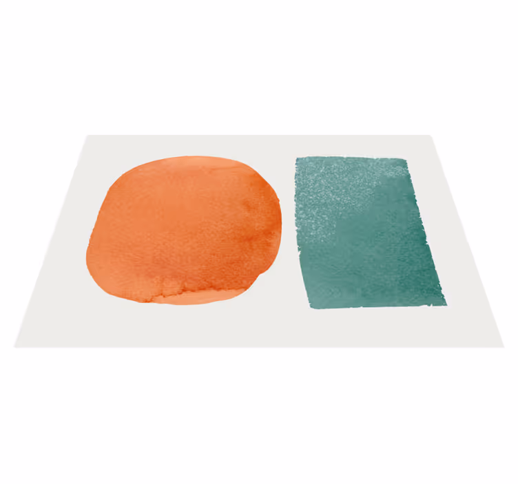 Abstract color blots placemat - TenStickers