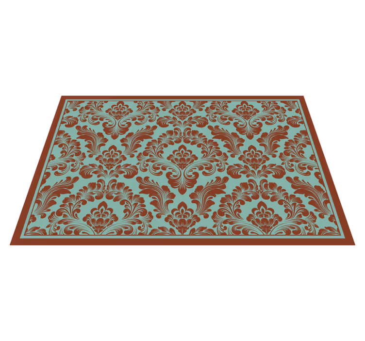 Elegant floral design placemat - TenStickers