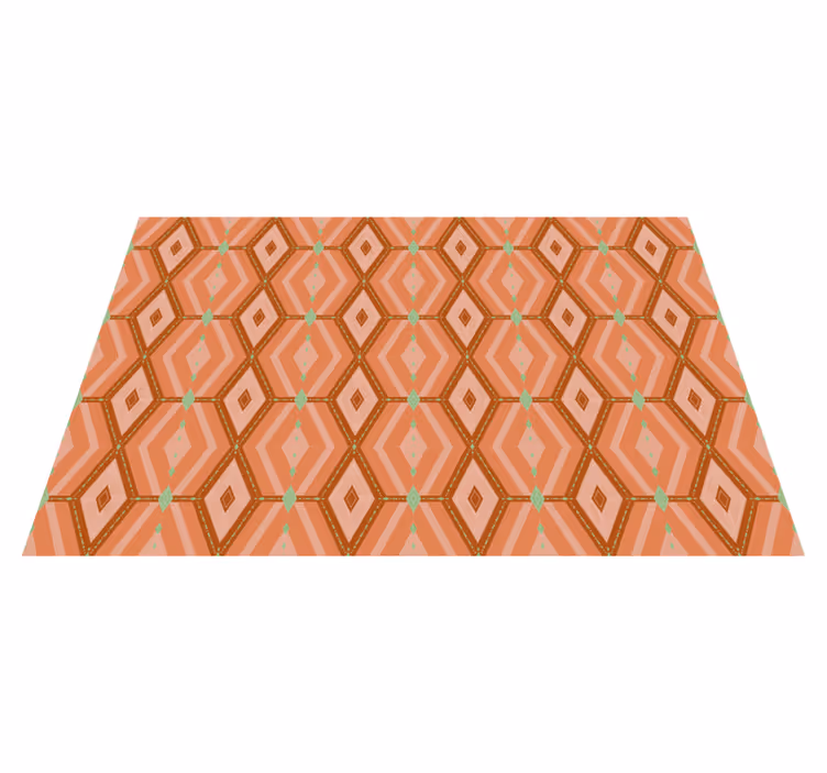 Placemat with geometric hexagonal design - TenStickers