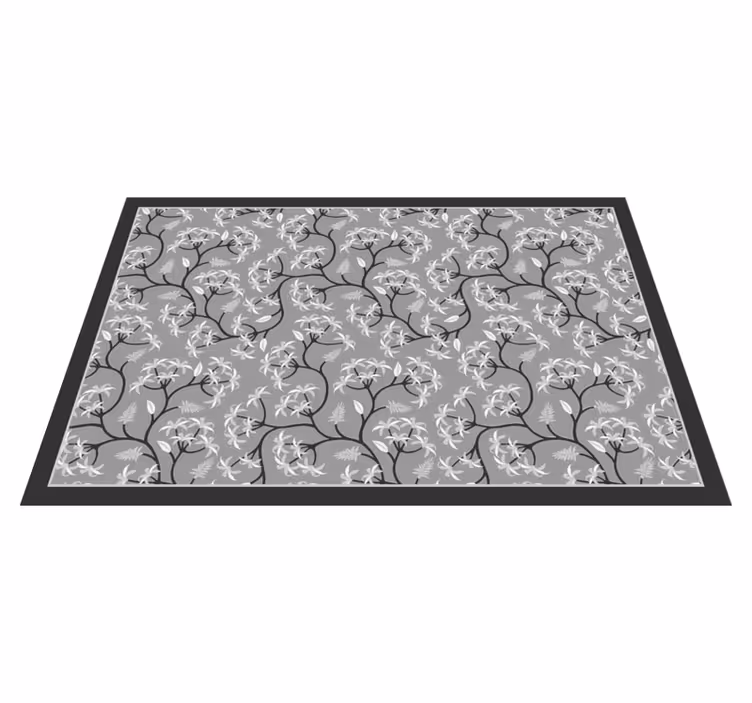 Christmas placemat floral branch design - TenStickers