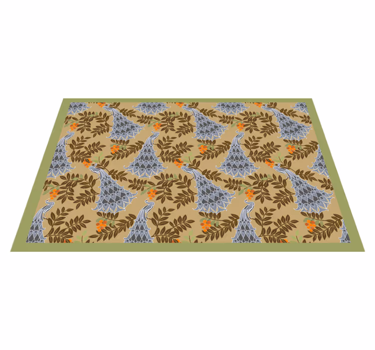 Customisable placemat floral motif table setting - TenStickers