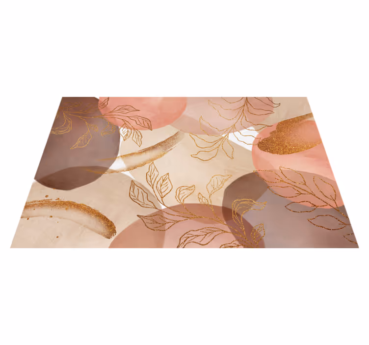 Placemat with elegant leaf patterns - TenStickers