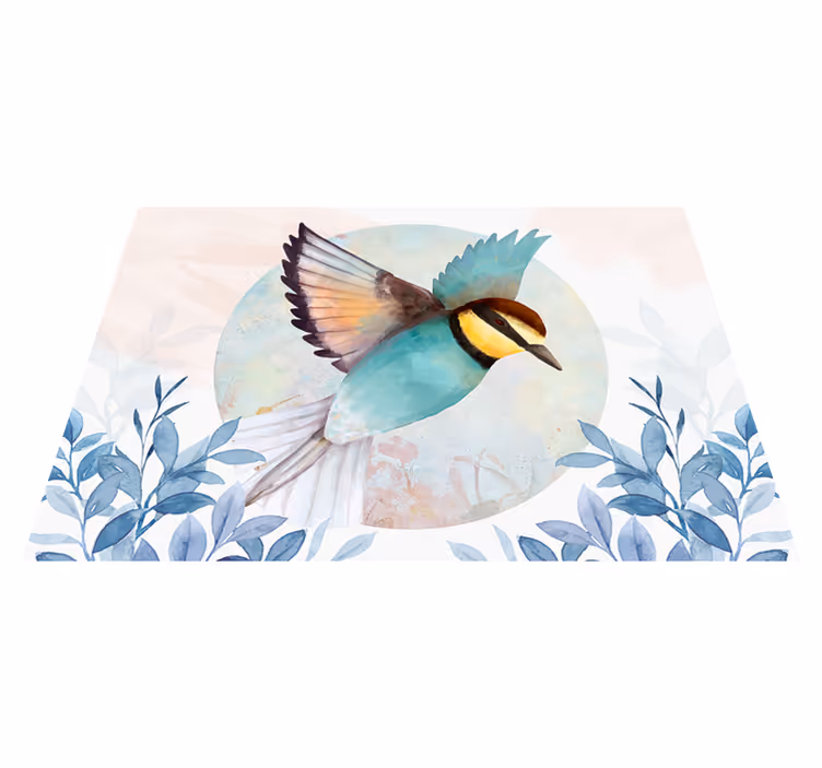 Original placemat vibrant bird art - TenStickers