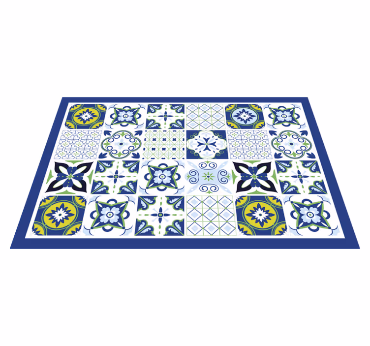 Lively geometric compositions placemat - TenStickers