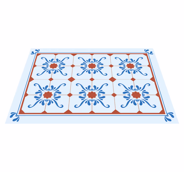 Vintage floral pattern placemat - TenStickers