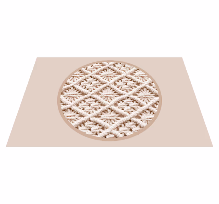 Placemat with elegant crochet design - TenStickers