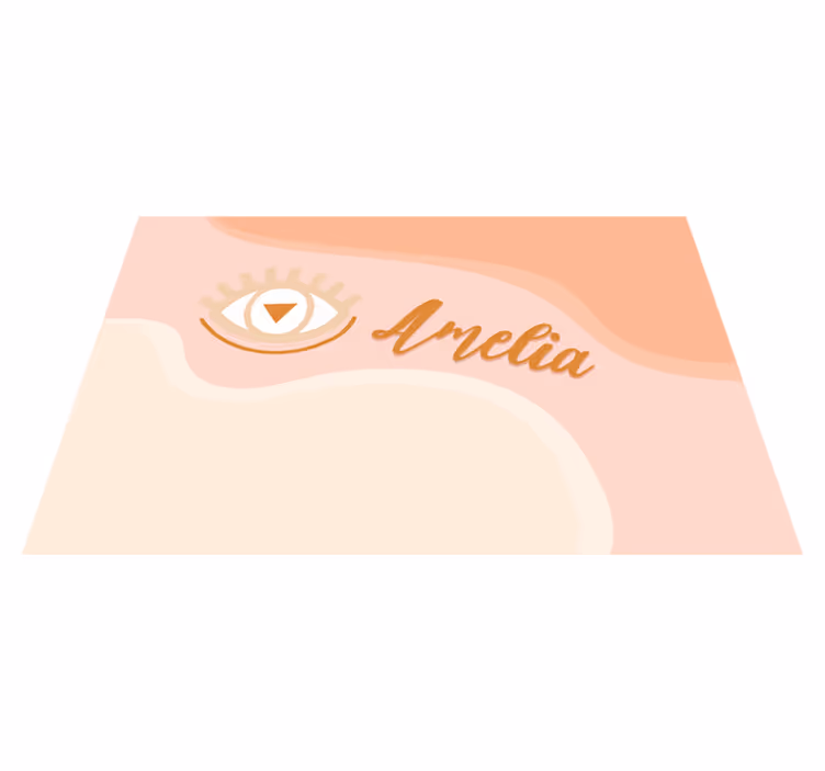 Customisable placemat with eye motif personalisation - TenStickers