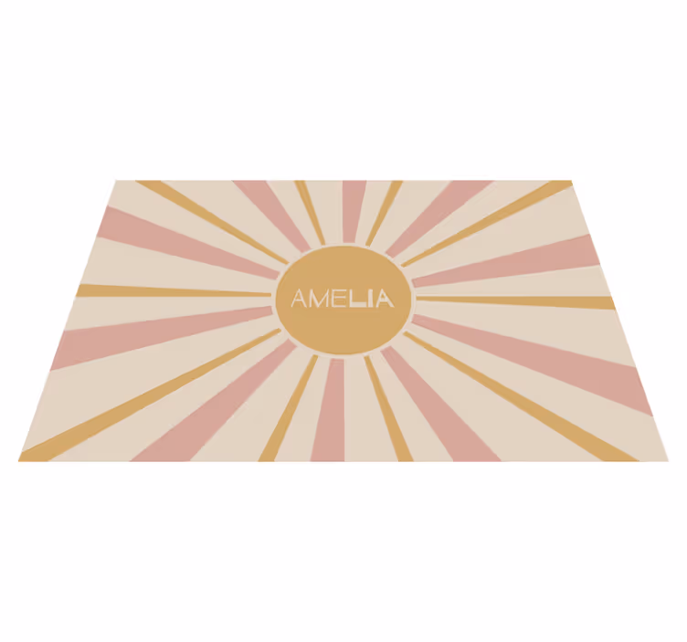 Customisable placemat sunburst centerpiece - TenStickers