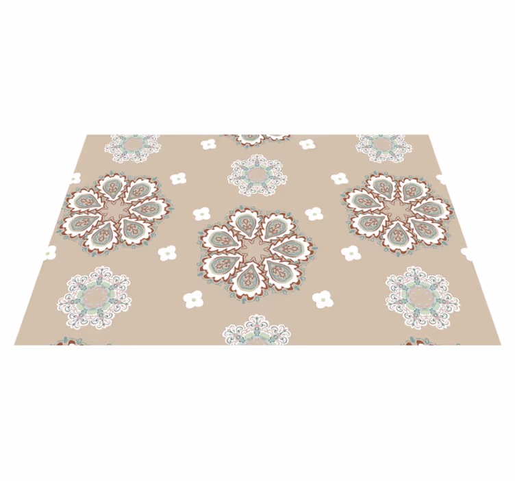 Placemat with elegant floral designs - TenStickers