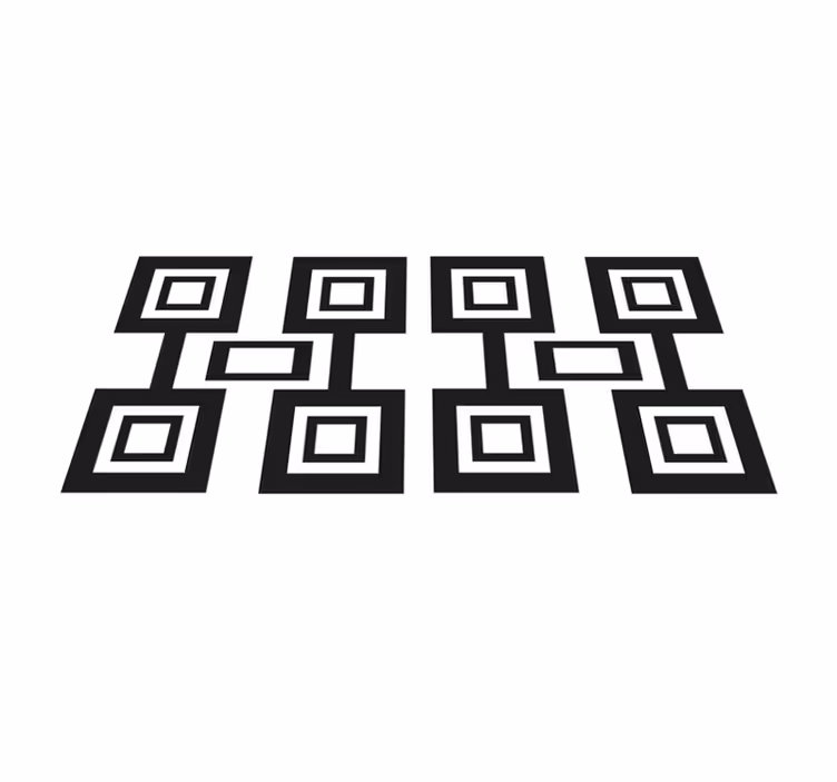 Modern placemat with contemporary square design - TenStickers