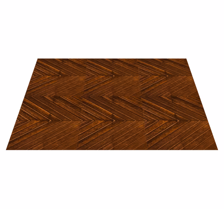 Cosmopolitan-style  wood zigzag effect placemats - TenStickers