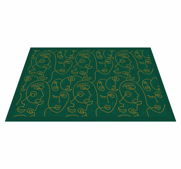 Original placemat abstract face design - TenStickers