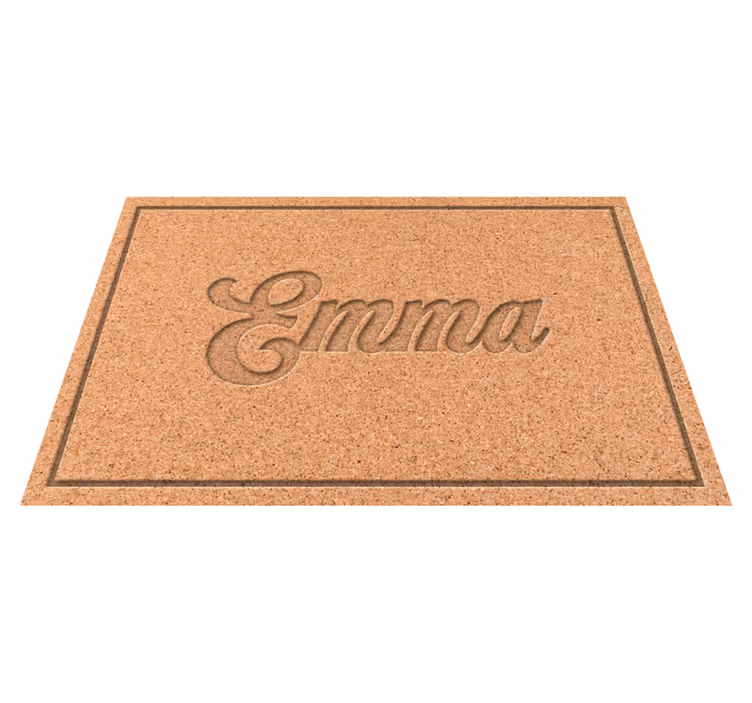 Personalized cork placemats with textures - TenStickers