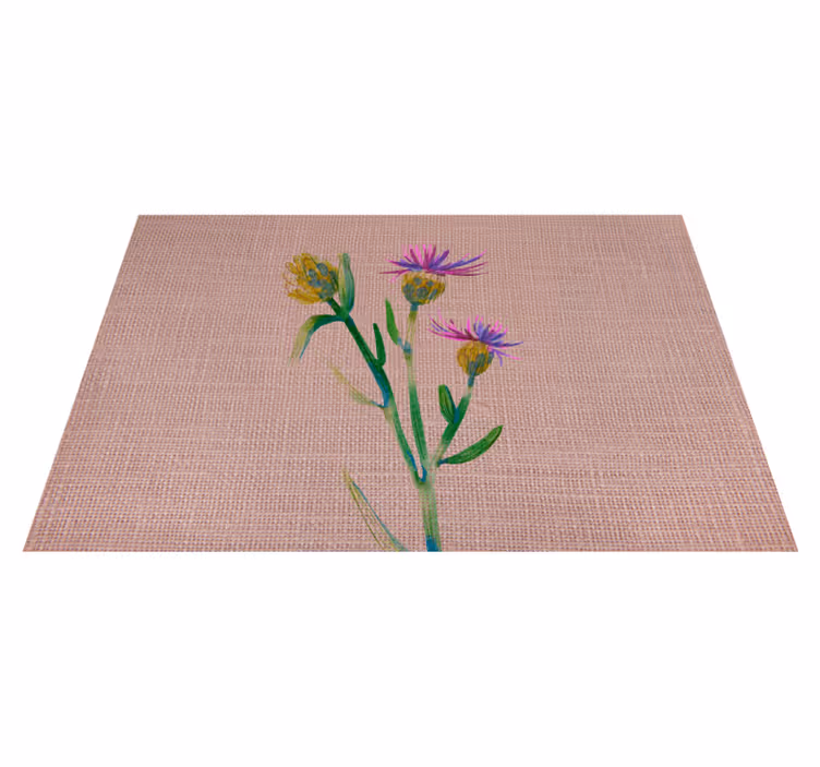 Thistle weaving vinyl placemat - TenStickers