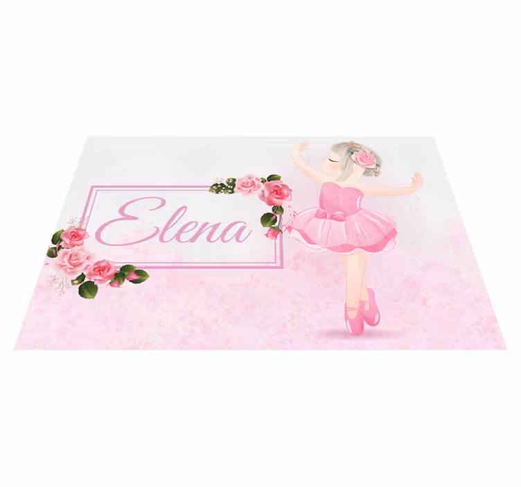 Ballet dancer Personalised placemat - TenStickers