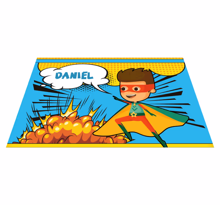 Comic super hero Personalised placemats - TenStickers