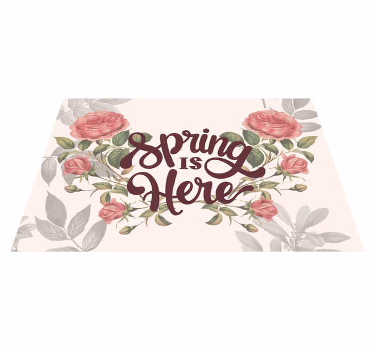 Spring is here Placemat for home - TenStickers
