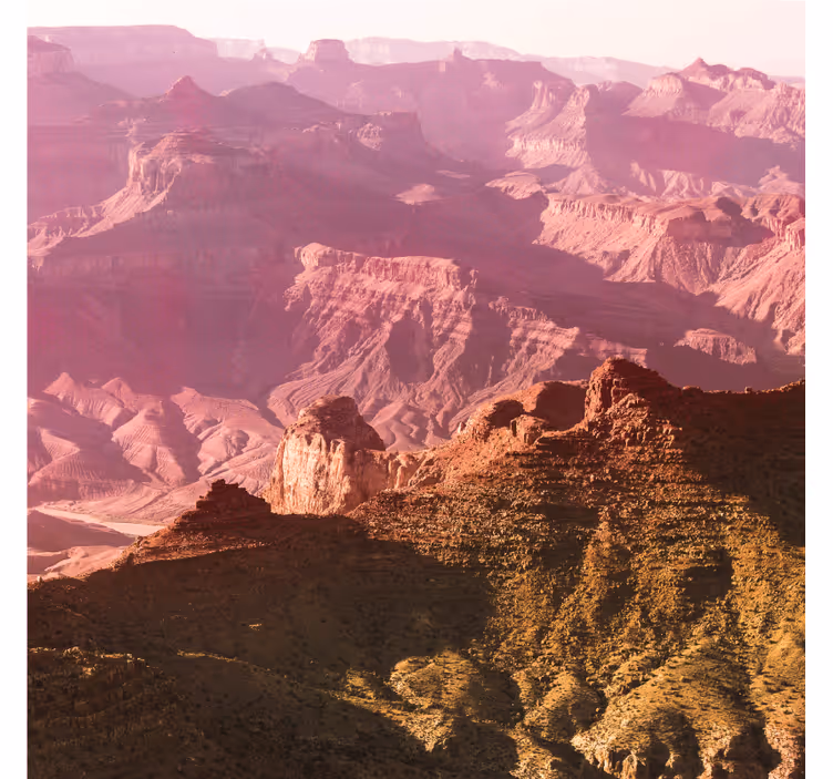 Desert wall mural in grand canyon hues - TenStickers