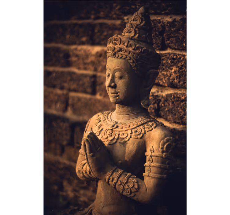 Buddha wall mural buddha figure - TenStickers