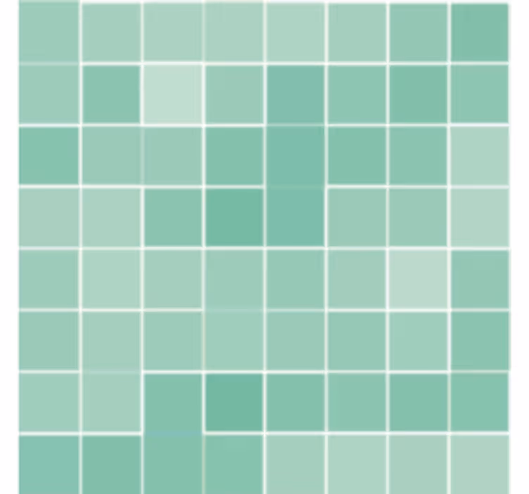 Bathroom wall mural abstract square tiles - TenStickers