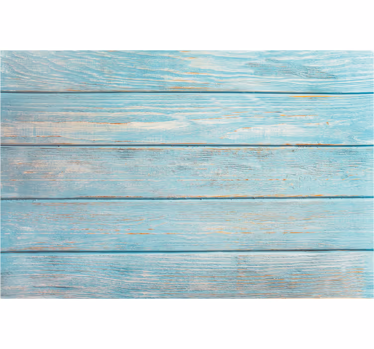Bathroom wall mural pattern blue wood - TenStickers