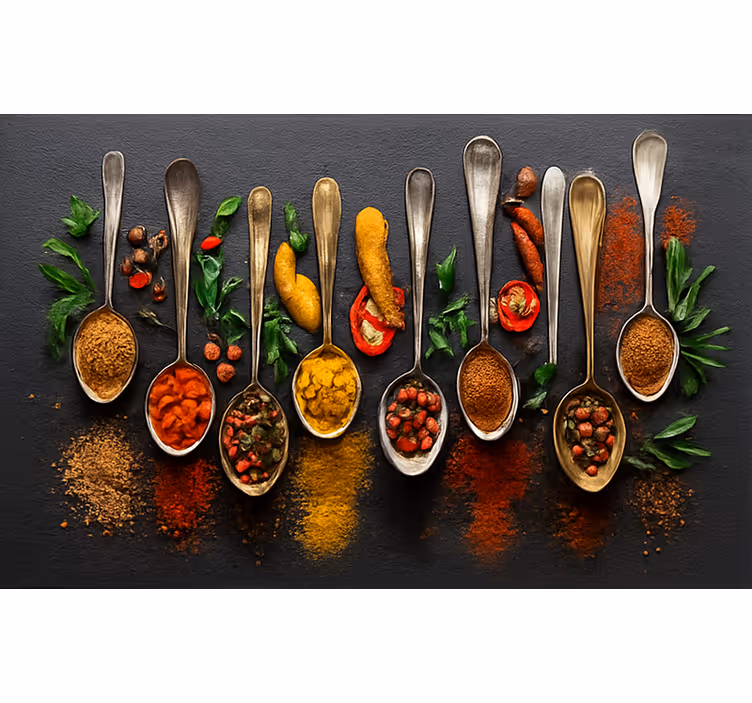 Kitchen wall mural modern spices design - TenStickers