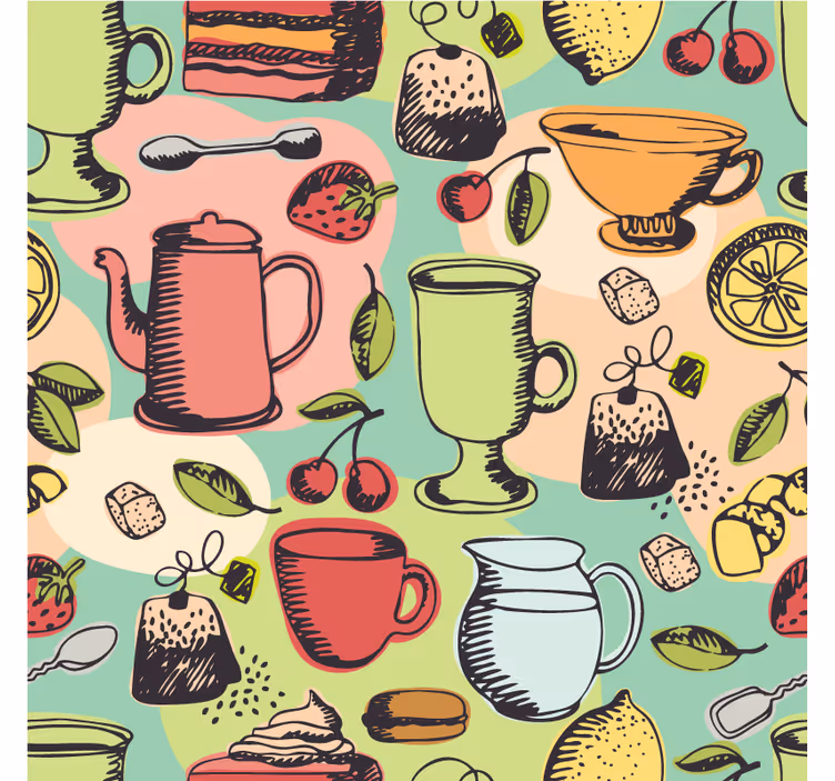 Kitchen wall mural food for the kitchen - TenStickers