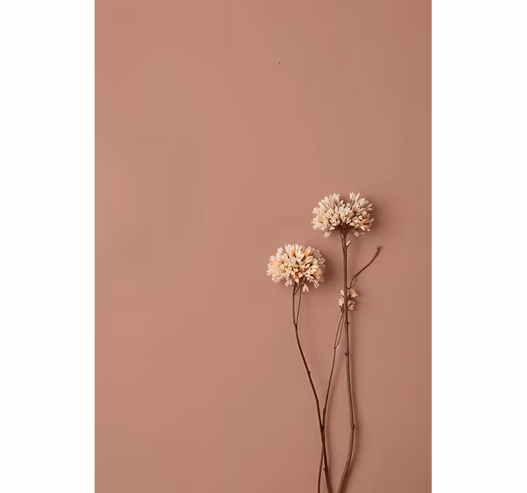 Dried flowers hallway wall mural - TenStickers