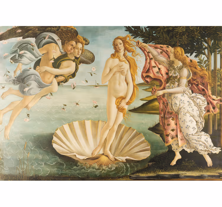 Hallway wall mural the birth of venus - TenStickers