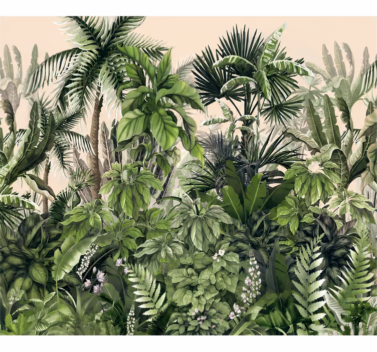 Nature wall mural thick tropical jungle - TenStickers