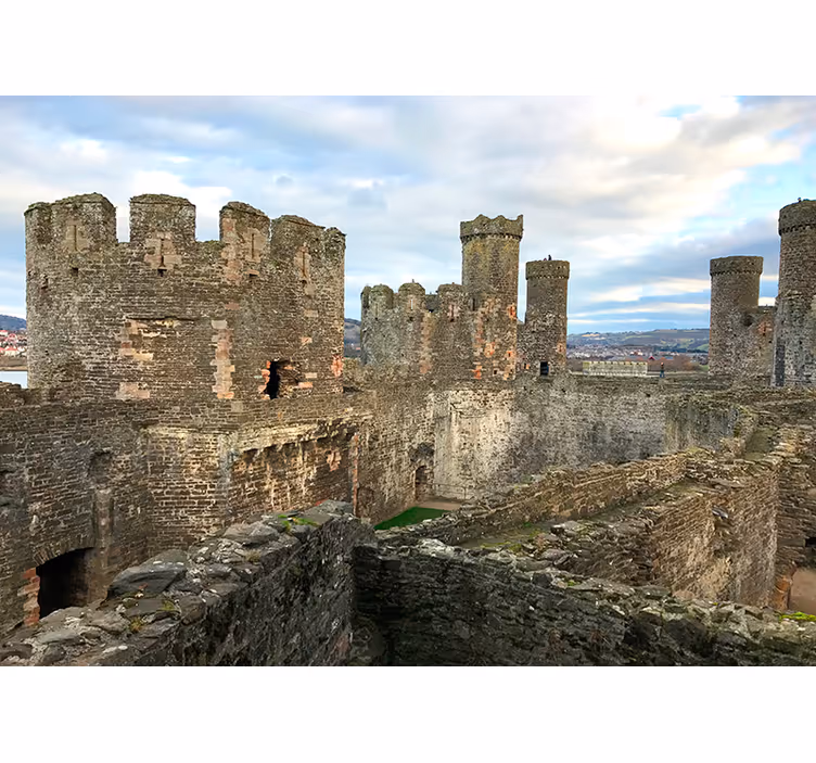 Conwy Castle photo wall mural - TenStickers