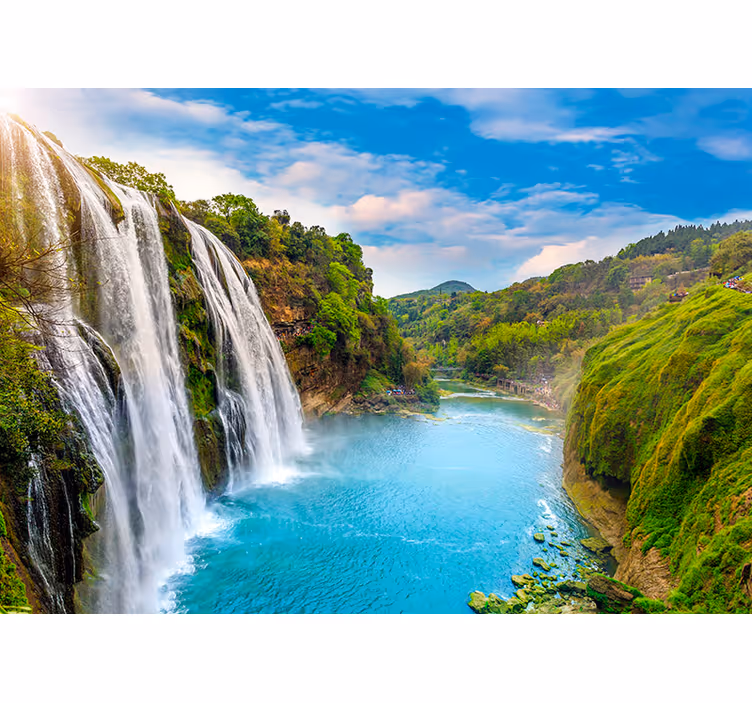 Regal Cascade waterfall wall mural - TenStickers