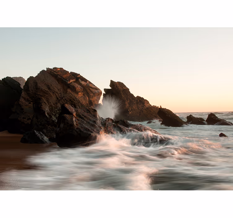 Atlantic Waves sea wall mural - TenStickers