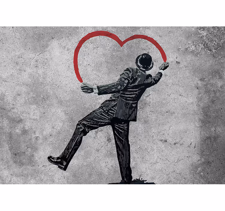 Banksy graffiti on the wall Art Wall Mural - TenStickers