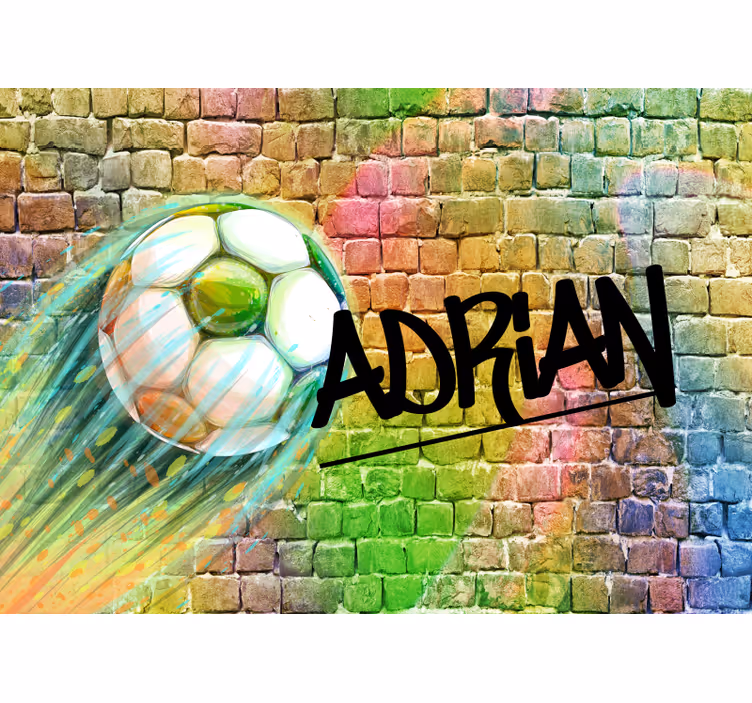 Vehicle wall mural soccer ball in motion - TenStickers