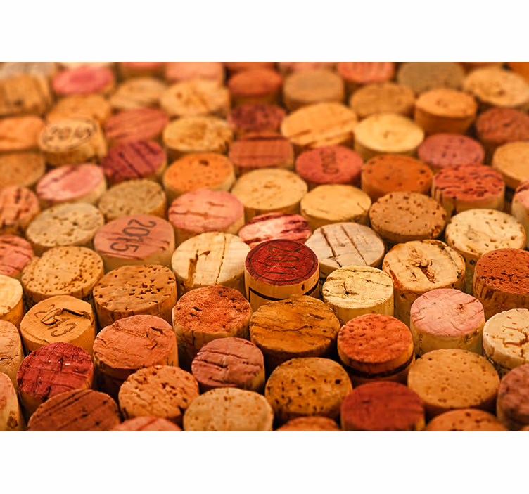 Textured wall mural cork collection patterns - TenStickers
