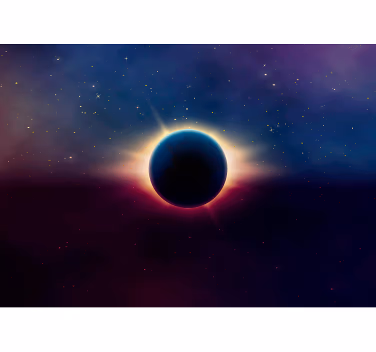 Eclipse presence space wall mural - TenStickers