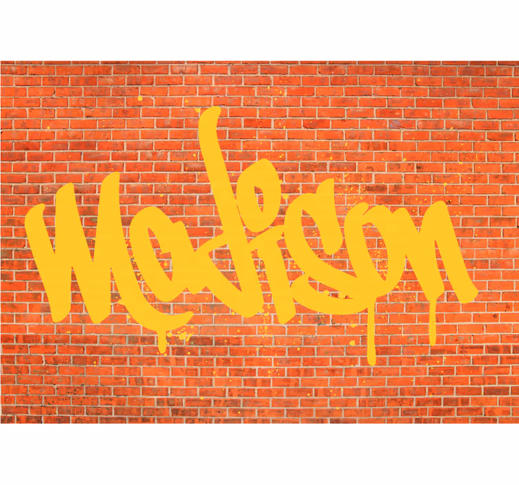 Graffiti Text Art urban wall mural - TenStickers