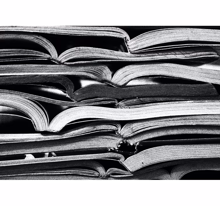 Stacked Open Pages textured wall mural - TenStickers