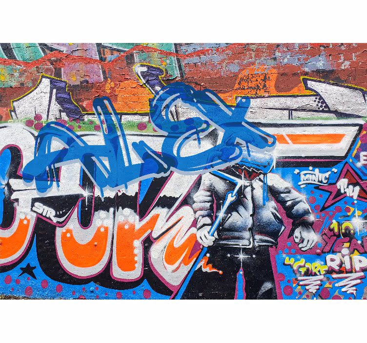 Metropolitan Street Fashion urban wall mural - TenStickers