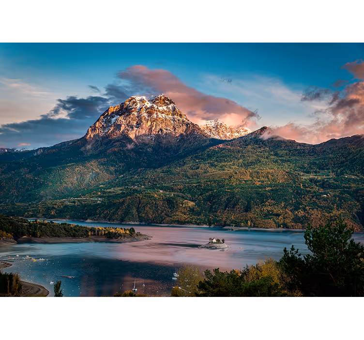 Landscape wall mural grand alpine landscape - TenStickers