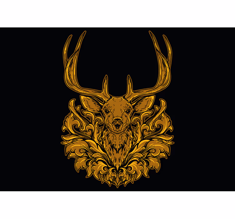 Animal wall mural majestic deer portrait - TenStickers