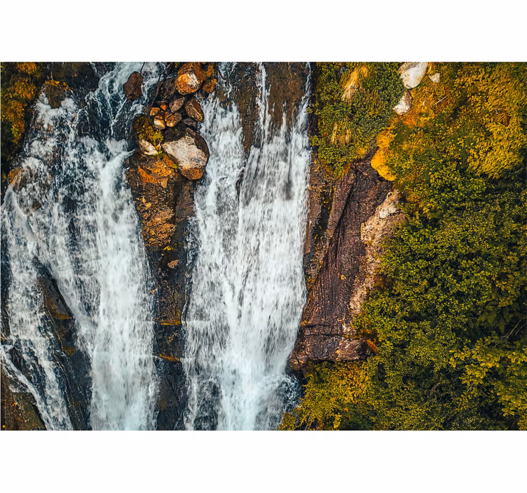 Waterfall wall mural grand cascade landscape - TenStickers