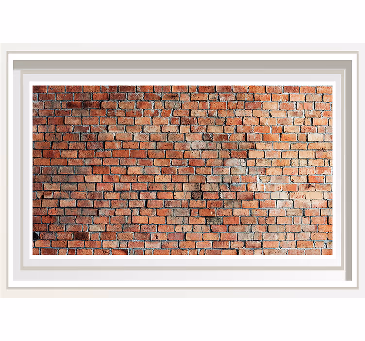 Brick wall mural classic brick design - TenStickers
