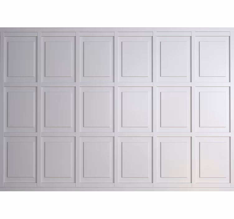 Brick wall mural with chic panel design - TenStickers