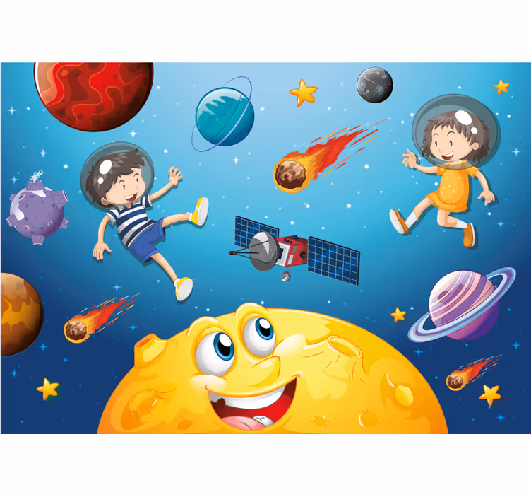 Fantasy wall mural space adventure voyage - TenStickers