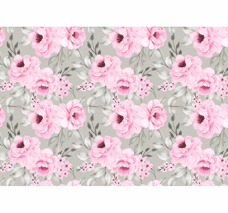 Pastel peonies arrangement flower wall mural - TenStickers
