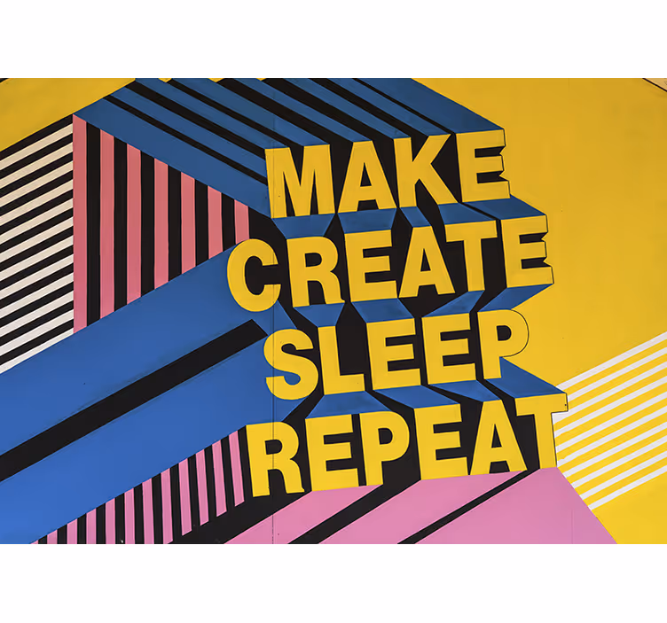 Quote wall mural creative life philosophy - TenStickers