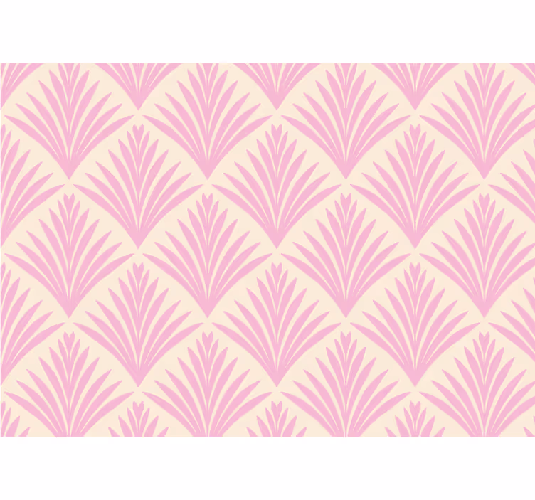 Textured wall mural stylized palm leaves - TenStickers